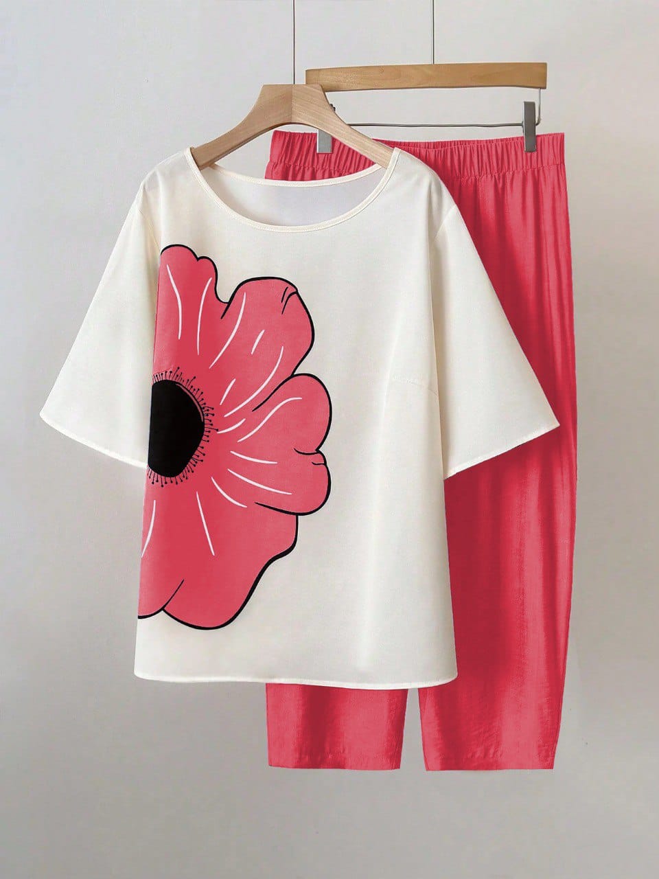 Women Flower Top With Palazzo