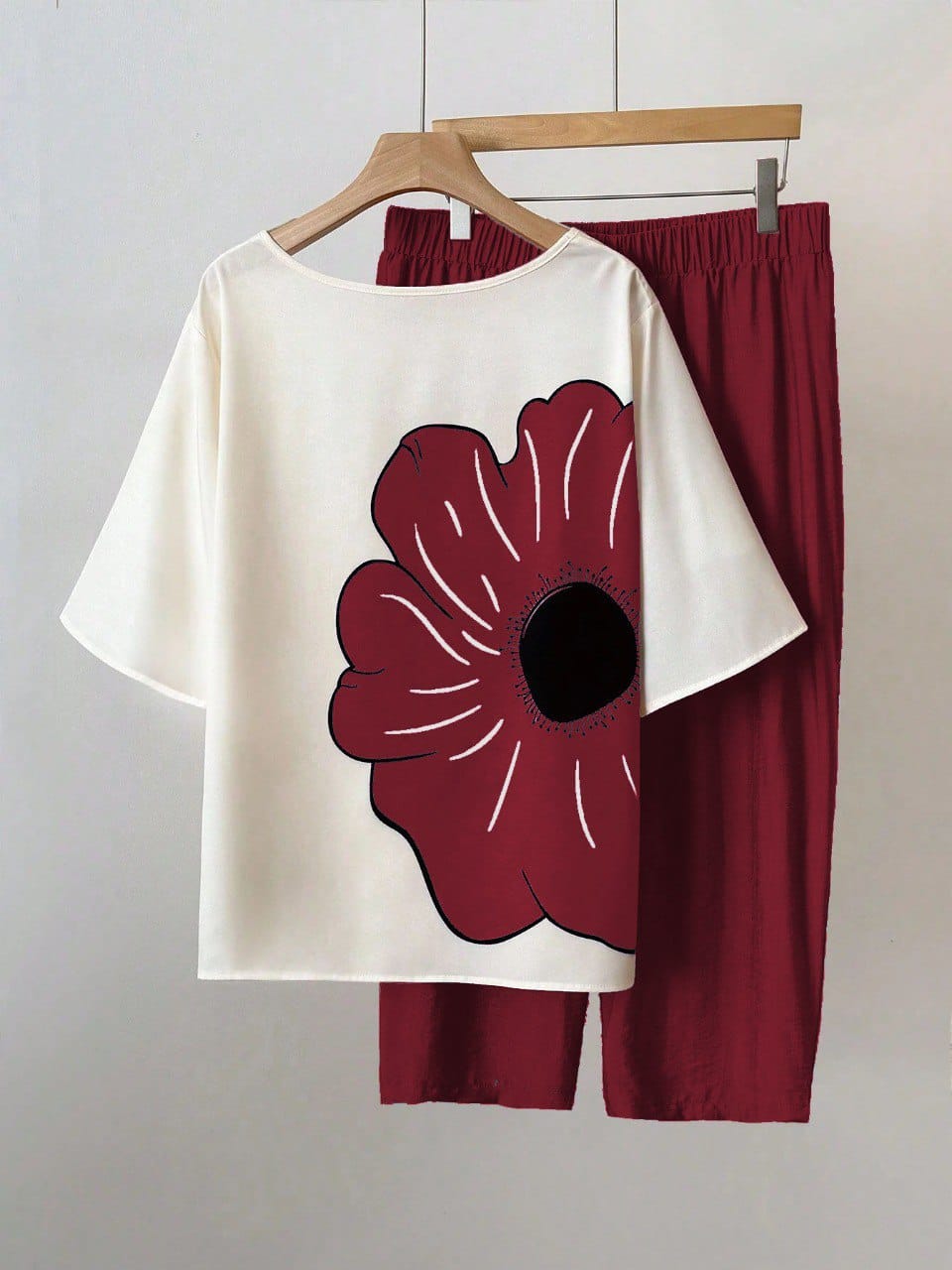 Women Flower Top With Palazzo