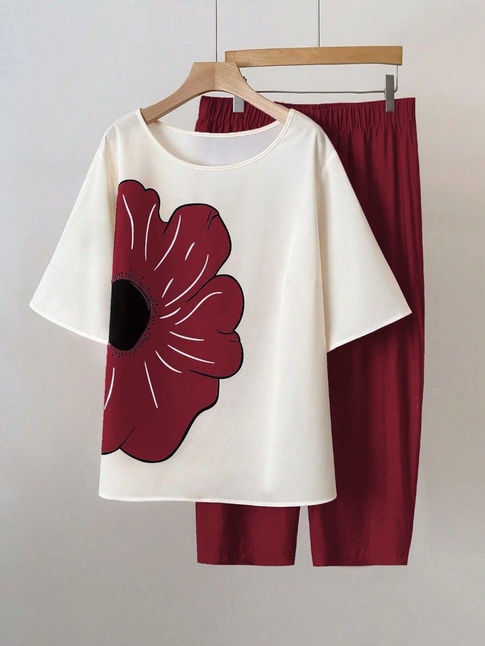 Women Flower Top With Palazzo